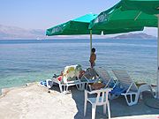 Beach near villa